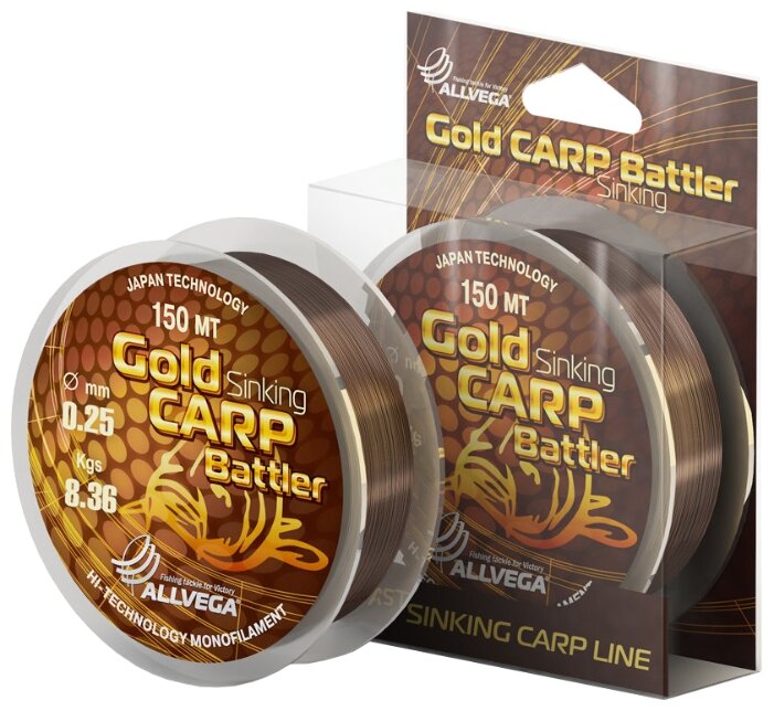 Монофильная леска ALLVEGA Gold Carp Battler (фото modal 1)