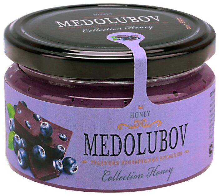Крем-мед Medolubov черника с шоколадом (фото modal 1)