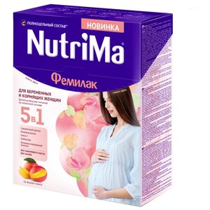 Напиток молочный Nutrima Фемилак для беременных женщин и кормящих матерей со вкусом манго 350 г (фото modal nav 1)