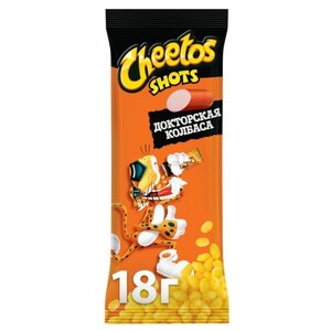 Кукурузные палочки Cheetos Shots Докторская колбаса 18 г (фото modal nav 1)