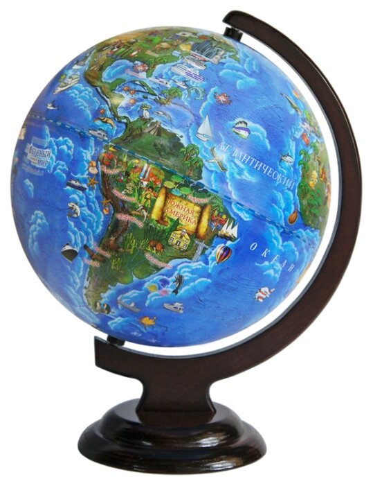 Глобус зоогеографический Глобусный мир Детский 250 мм (10268) (фото modal 1)