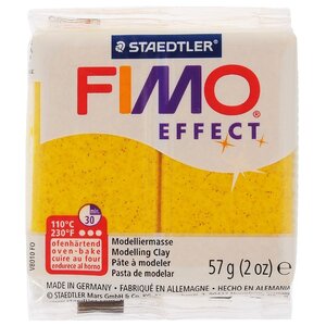 Полимерная глина FIMO Effect запекаемая золотой с блестками (8020-112), 57 г (фото modal nav 1)