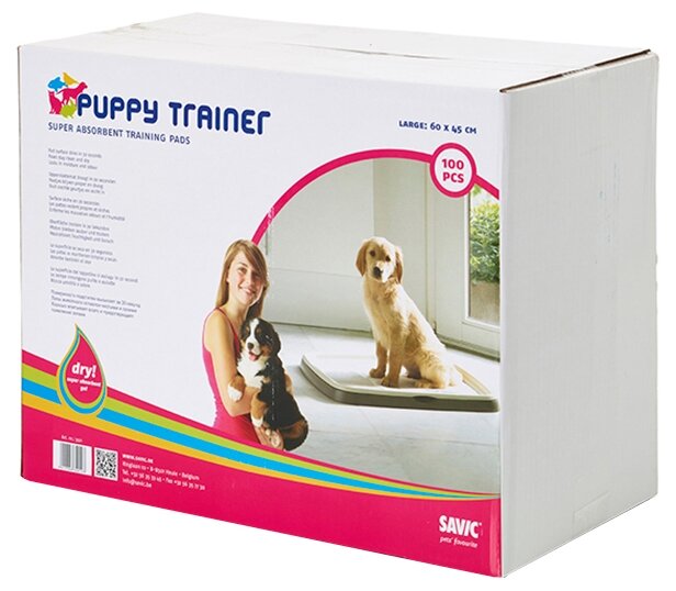 Пеленки для щенков впитывающие SAVIC Puppy Trainer Pad L 60х45 см (фото modal 4)