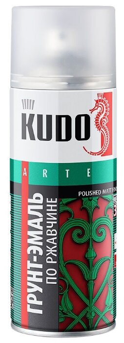 Грунт-эмаль KUDO гладкая матовая по ржавчине (фото modal 1)