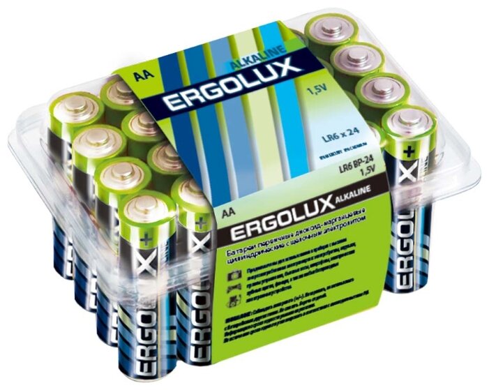 Батарейка Ergolux Alkaline AA (фото modal 1)