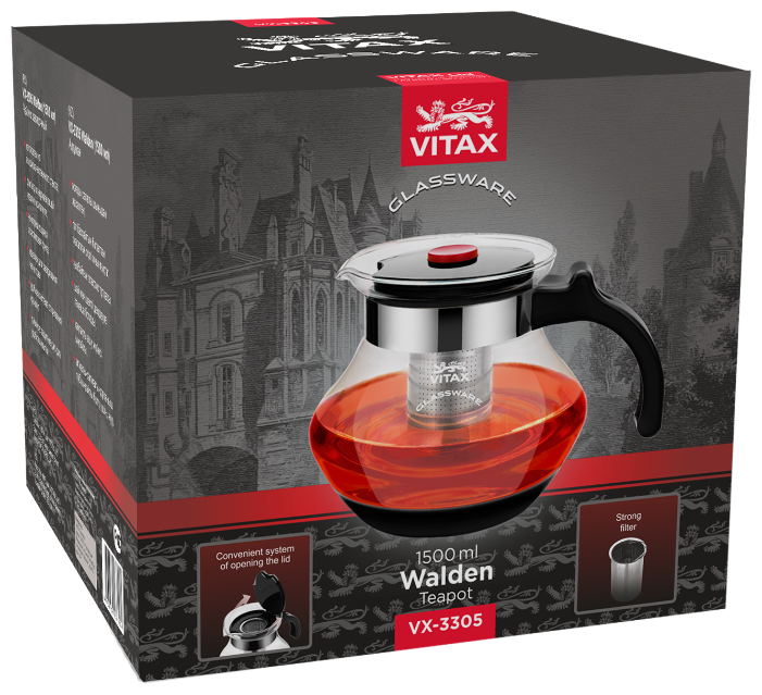 Vitax Заварочный чайник Walden VX-3305 1,5 л (фото modal 2)