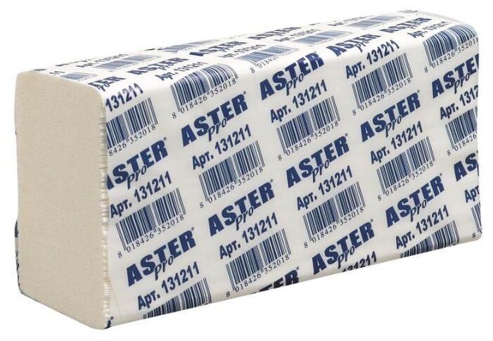 Полотенца бумажные Aster Pro Z2 First двухслойные (фото modal 1)