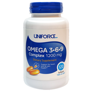 Омега жирные кислоты Uniforce Omega 3-6-9 1200 мг (120 капсул) (фото modal nav 1)