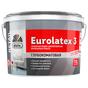 Латексная краска Dufa Retail Eurolatex 3 (фото modal nav 1)