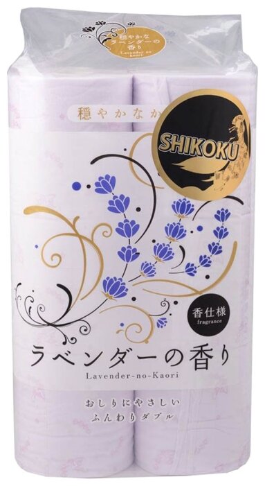 Туалетная бумага Shikoku Tokushi Lavender-no-Kaori двухслойная (фото modal 2)