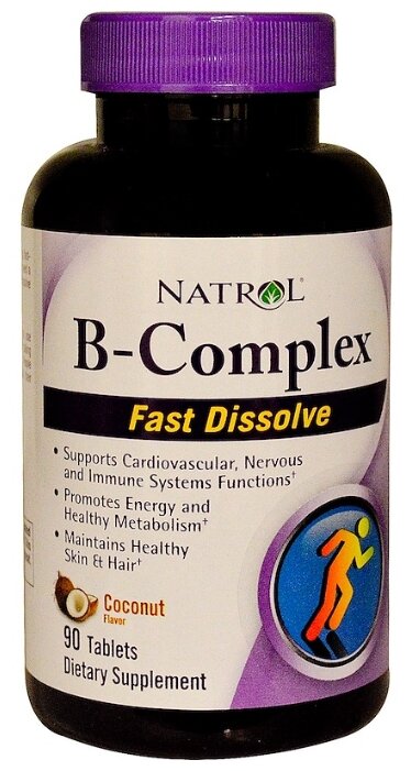 Мультивитамины Natrol B-Complex Fast Dissolve (90 таблеток) (фото modal 2)