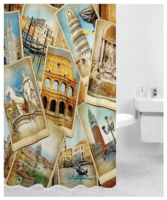 Штора для ванной Bath Plus Italy 180х200 (фото modal 1)