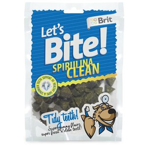 Лакомство для собак Brit Lets Bite Spirulina Clean (фото modal nav 1)