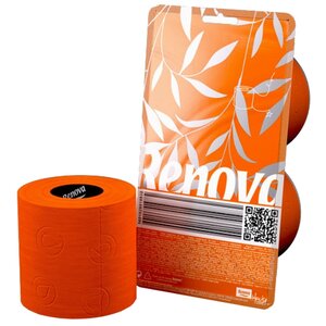 Туалетная бумага Renova Orange в блистере трёхслойная (фото modal nav 1)