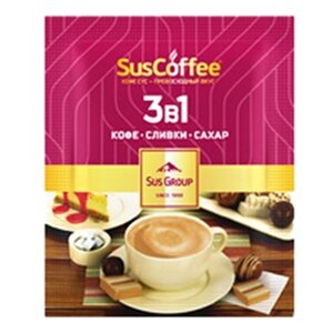 Растворимый кофе SusСoffee 3 в 1, в пакетиках (фото modal nav 3)