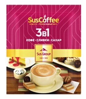 Растворимый кофе SusСoffee 3 в 1, в пакетиках (фото modal 3)