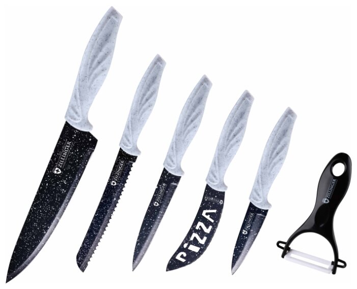 Набор Zillinger 5 ножей и овощечистка ZL-831 (фото modal 1)