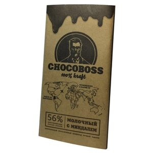 Шоколад Chocoboss молочный с миндалем (фото modal nav 1)