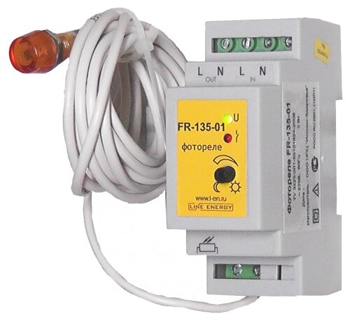 Сумеречный выключатель для распределительного щита Line Energy FR-135-01 серый (фото modal 1)