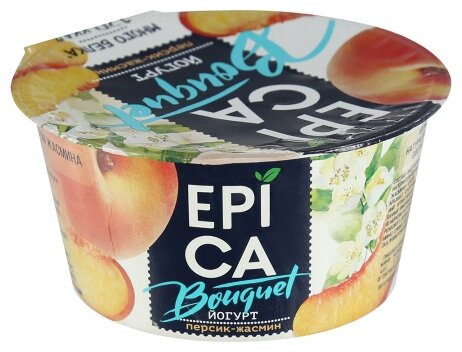 Йогурт EPICA bouquet персик жасмин 4.8%, 130 г (фото modal 1)