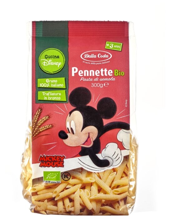 Макаронные изделия Dalla Costa Disney Mickey Mouse Pennette Bio (с 3-х лет) (фото modal 1)