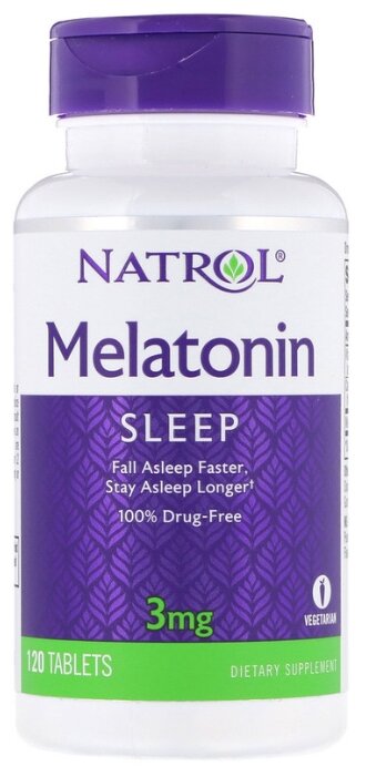 Мелатонин Natrol Melatonin 3 mg (120 таблеток) (фото modal 1)