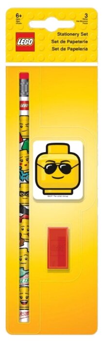 LEGO карандаш с ластиком и точилкой (51165) (фото modal 1)
