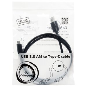 Кабель Cablexpert USB - USB Type-C (CCP-USB3-AMCM) 1 м (фото modal nav 3)