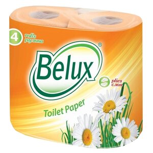 Туалетная бумага Belux персиковая двухслойная (фото modal nav 1)