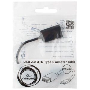 Переходник Cablexpert USB - USB Type-C (A-OTG-CMAF2-01) 0.2 м (фото modal nav 3)