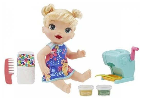 Интерактивная кукла Hasbro Baby Alive Малышка и макароны, 35,6 см, E3694ES0 (фото modal 1)