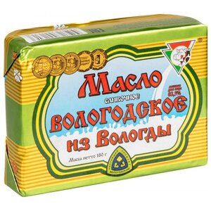 Из Вологды Масло сливочное 82.5%, 180 г (фото modal nav 1)