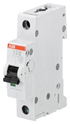 Автоматический выключатель ABB S201M 1P (K) 10kA (фото modal 1)