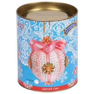 Волшебная Мастерская Шар новогодний из пайеток Нежность розовый ШП-06 (фото modal nav 2)