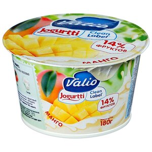 Йогурт Valio clean label манго 2.6%, 180 г (фото modal nav 1)