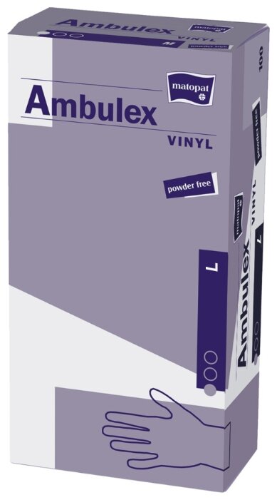 Перчатки смотровые Matopat Ambulex Vinyl (фото modal 1)