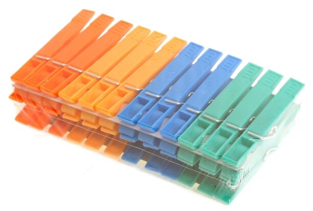 ROZENBAL прищепки пластиковые разноцветные 24 шт. (фото modal 1)