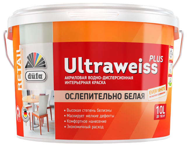 Акриловая краска Dufa Retail Ultraweiss Plus (фото modal 1)