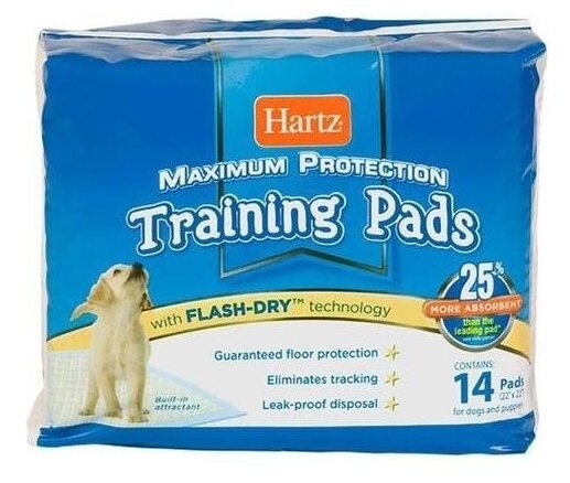 Пеленки для собак впитывающие Hartz Maximum Protection 56х56 см (фото modal 1)
