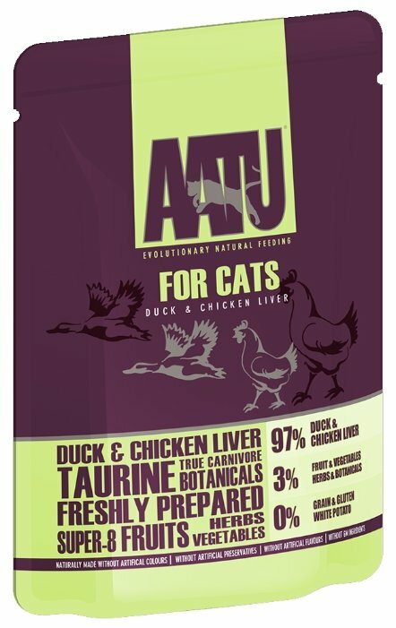 Корм для кошек AATU For Cats pouch Duck & Chicken Liver (фото modal 1)