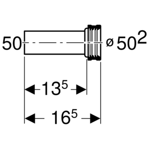 Переходник для колена смыва GEBERIT 152.608.46.1 (фото modal nav 3)