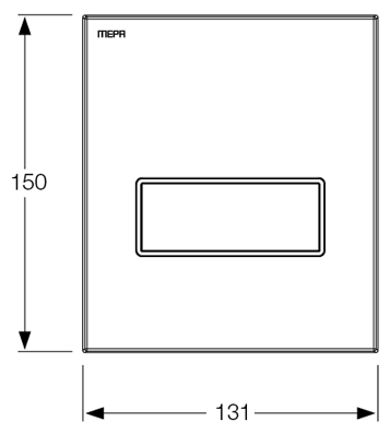 Кнопка смыва MEPA Orbit part 2 421131 (фото modal 2)