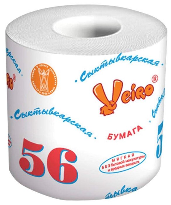 Туалетная бумага Veiro Сыктывкарская 56 серая однослойная (фото modal 2)