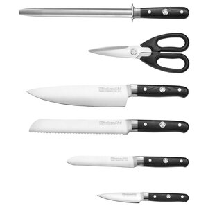 Набор KitchenAid Professional series 4 ножа, ножницы и мусат с подставкой (фото modal nav 3)