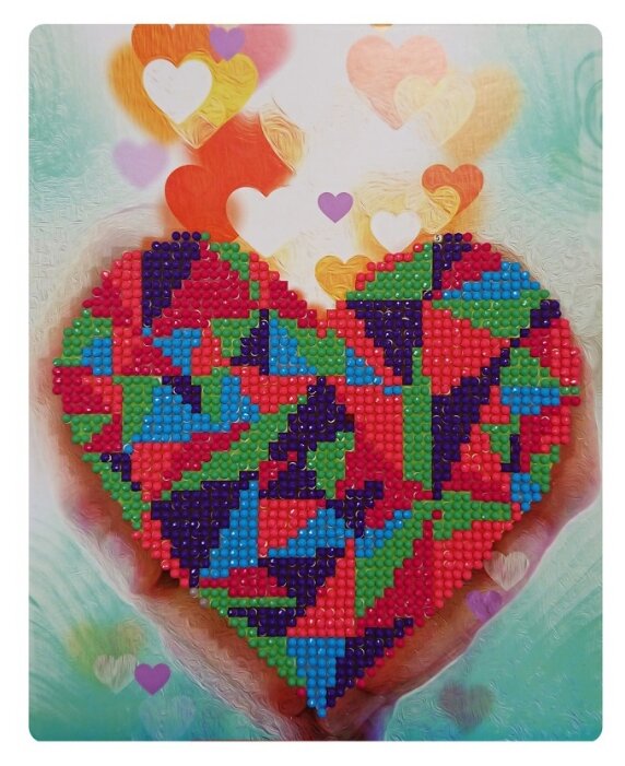 Color Kit Набор алмазной вышивки Сердце в Ваших руках (M004) 17х21 см (фото modal 1)