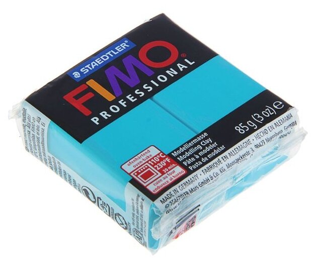 Полимерная глина FIMO Professional запекаемая 85 г бирюзовый (8004-32) (фото modal 1)