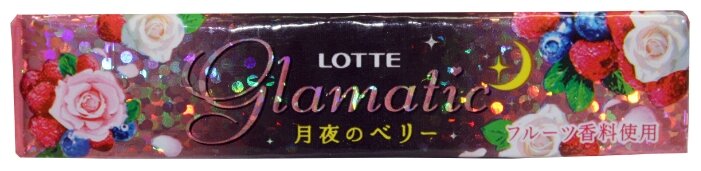 Жевательная резинка Lotte Confectionery Glamatic Rose&Berry со вкусом ягод и роз, 21г (фото modal 1)