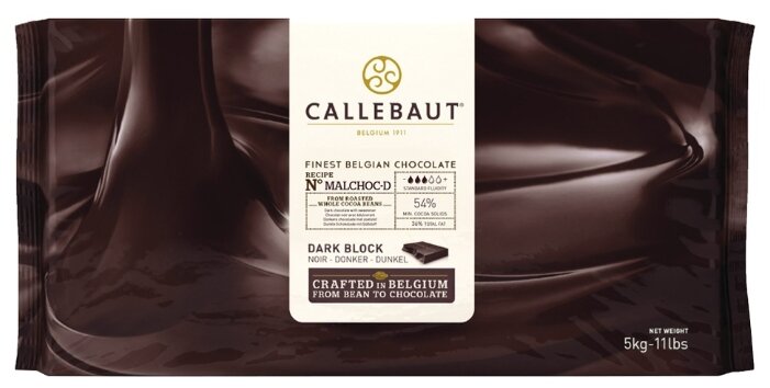 Шоколад Callebaut MALCHOC-D темный (фото modal 2)