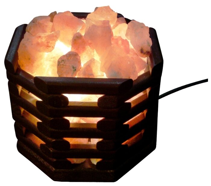 Солевая лампа Wonder Life Октагон темный (фото modal 1)
