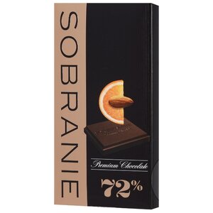 Шоколад SOBRANIE горький с апельсином и орехами 72% какао (фото modal nav 2)